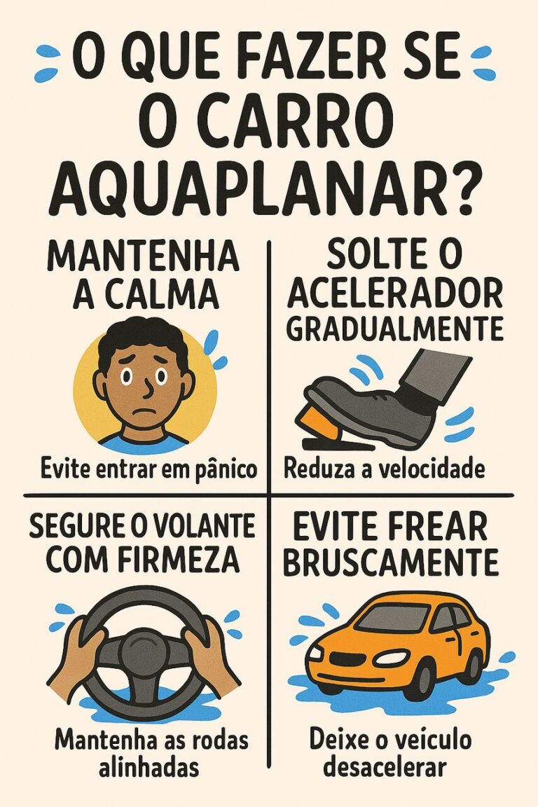 Aquaplanagem: o que é, como evitar e como agir ao aquaplanar