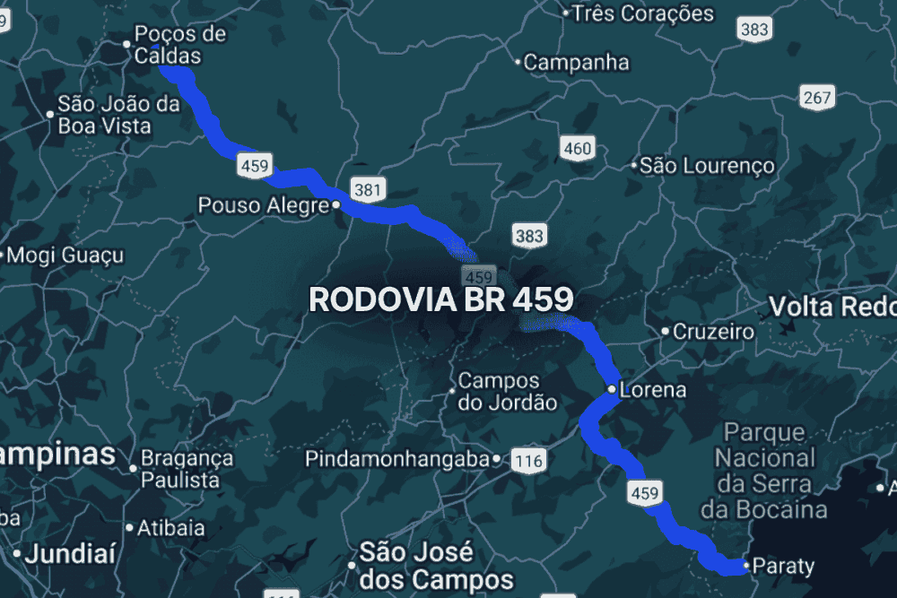 BR-459: tudo sobre essa rodovia que liga Minas Gerais ao Vale do Paraíba