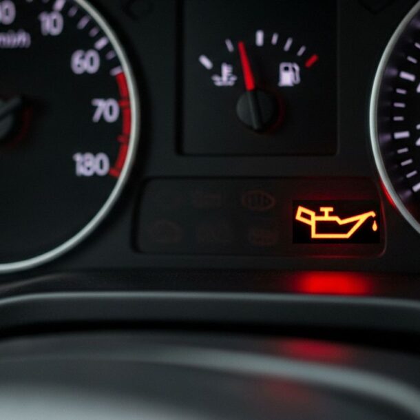 luz de oleo no painel