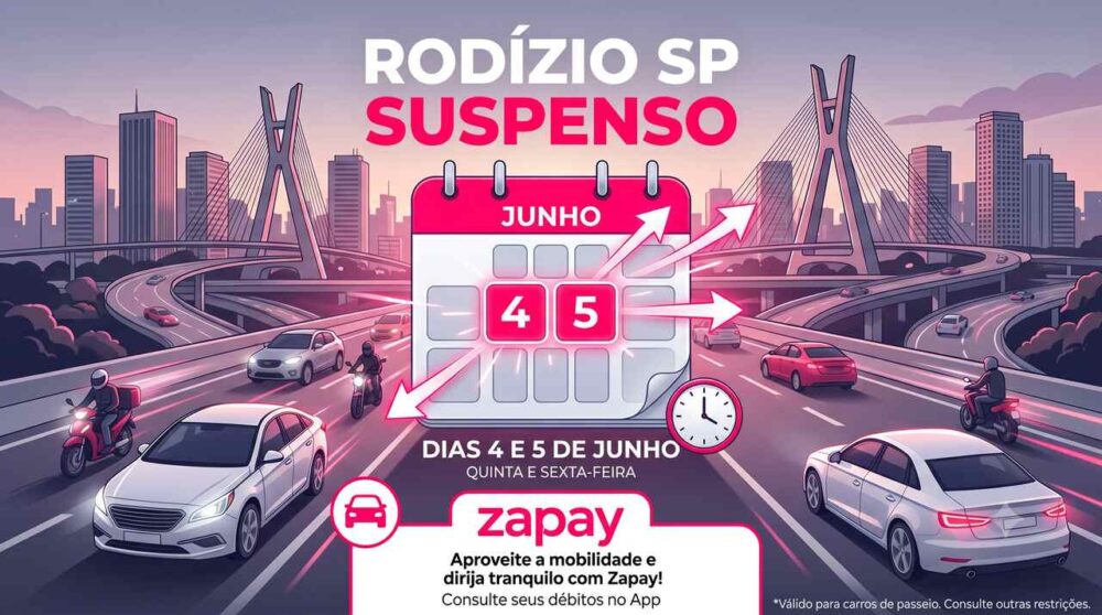 Rodízio SP suspenso no feriado de Corpus Christi