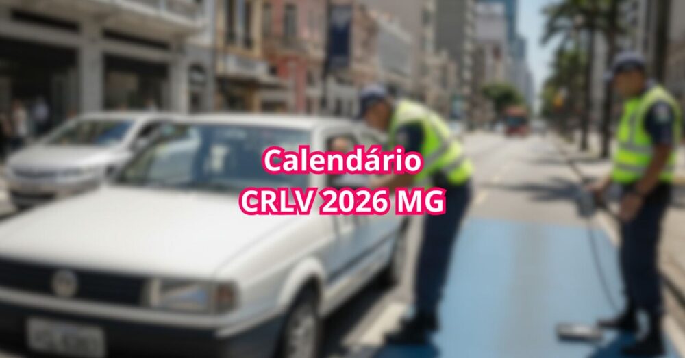 Calendário CRLV 2026 MG divulgado: Veja os prazos e como regularizar seu veículo