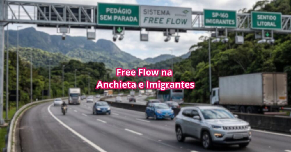 Free Flow na Anchieta e Imigrantes começam 1º de agosto: veja como será cobrado