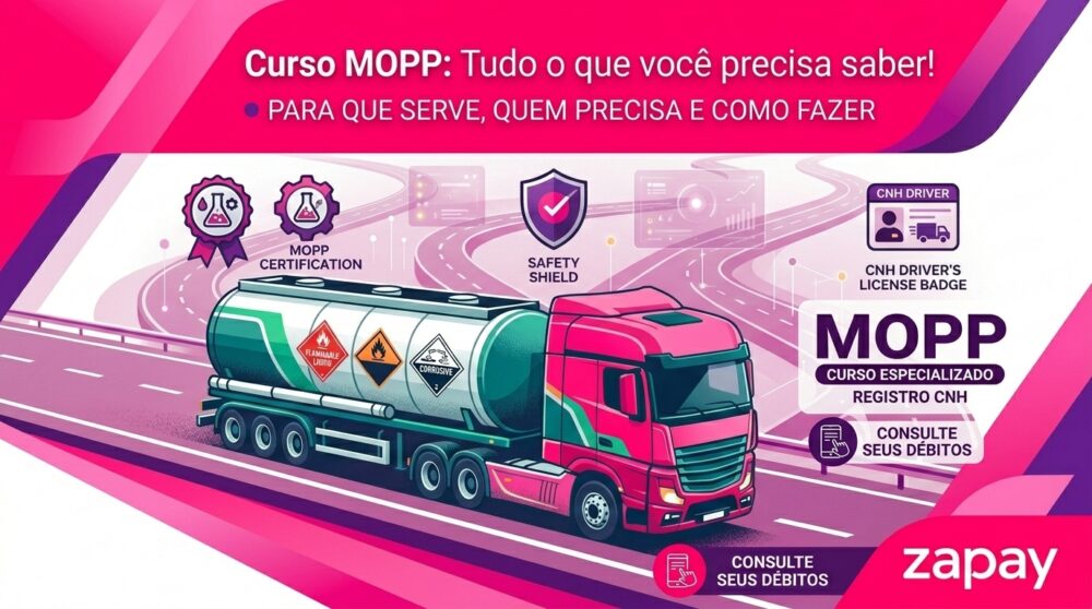 Quem transporta produto perigoso precisa do curso MOPP para dirigir. Veja requisitos, carga horária, validade e como incluir no prontuário.