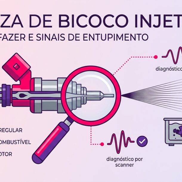 Marcha lenta irregular e consumo alto costumam apontar bico sujo. Veja quando fazer a limpeza de bico injetor e o que evita o entupimento.