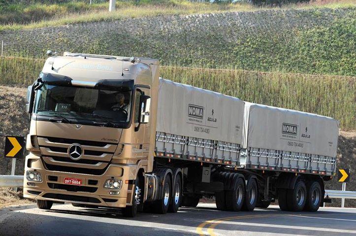 Comparação entre bitrem e rodotrem mostrando eixos, semirreboques e sistema de acoplamento