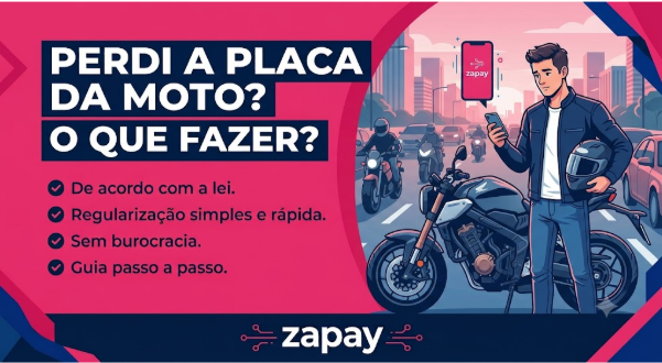 Perdi a placa da moto: o que fazer? Descubra aqui!