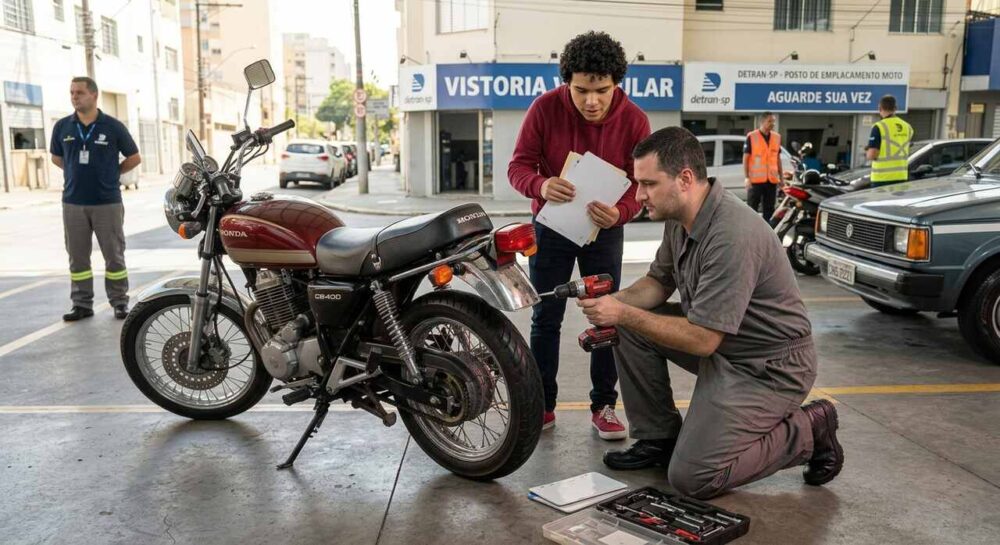 Emplacamento de moto